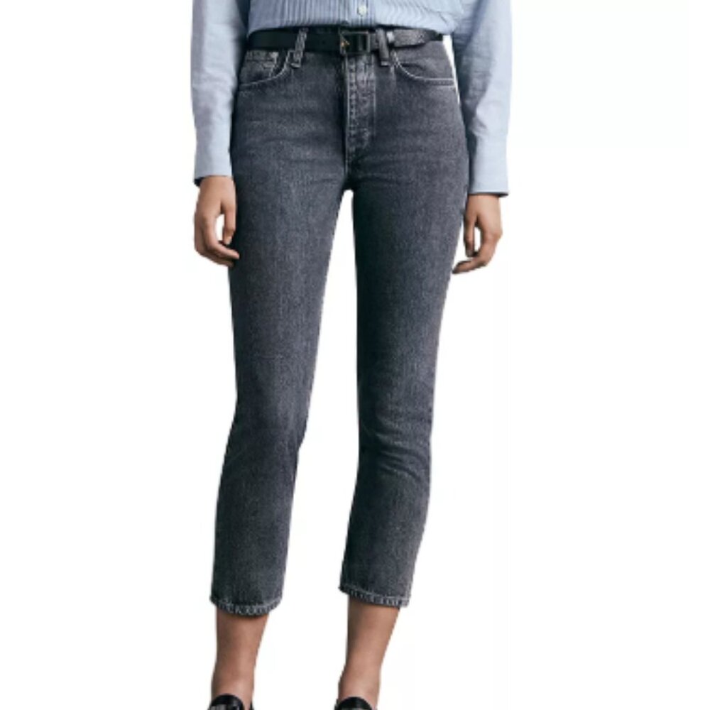 rag & bone Nina High Rise Ankle Slim Straight Cigarette Jeans